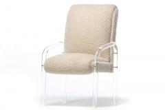 Leon Rosen Pair of Lucite Arm Chairs by Leon Rosen for Pace Collection c 1970 - 2231749