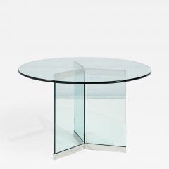 Leon Rosen for Pace Glass Chrome Dining Table 1970 - 2260690