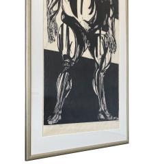 Leonard Baskin Monumental 92 Framed Woodcut by Leonard Baskin Tyrannus  - 1408178