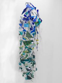 Leonard L Nelson Leonard Nelson Hanging Glass Wall Sculpture - 3908693