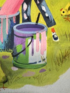 Leonard Shortall Farm Animals Childrens Book Original Illustration Little Golden Book - 4594410