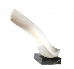 Leonardo M Nierman Wide White Onyx Sculpture by Leonardo Nierman - 622730