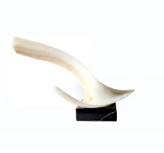 Leonardo M Nierman Wide White Onyx Sculpture by Leonardo Nierman - 622732