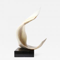 Leonardo M Nierman Wide White Onyx Sculpture by Leonardo Nierman - 623739