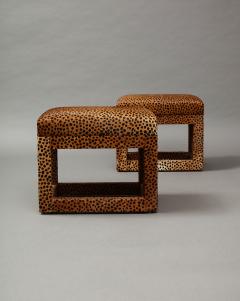 Leopard Hide Stools - 2439274