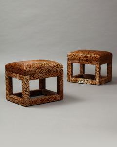 Leopard Hide Stools - 2439275