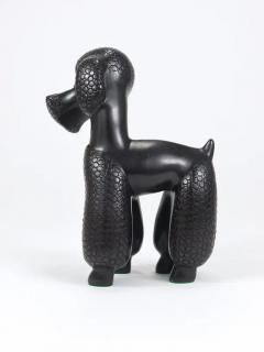 Leopold Anzengruber Charming Dog Poodle Sculpture Figurine by Leopold Anzengruber Austria 1950s - 4078910