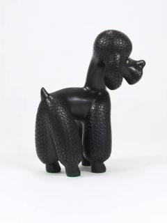 Leopold Anzengruber Charming Dog Poodle Sculpture Figurine by Leopold Anzengruber Austria 1950s - 4078931