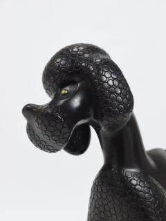 Leopold Anzengruber Charming Dog Poodle Sculpture Figurine by Leopold Anzengruber Austria 1950s - 4078941