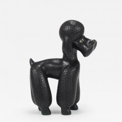 Leopold Anzengruber Charming Dog Poodle Sculpture Figurine by Leopold Anzengruber Austria 1950s - 4082148