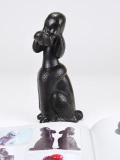 Leopold Anzengruber Charming Dog Poodle Sculpture Figurine by Leopold Anzengruber Austria 1950s - 4363911