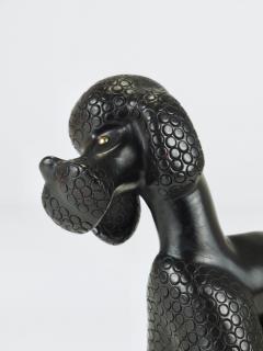 Leopold Anzengruber Charming Dog Poodle Sculpture Figurine by Leopold Anzengruber Austria 1950s - 4480390