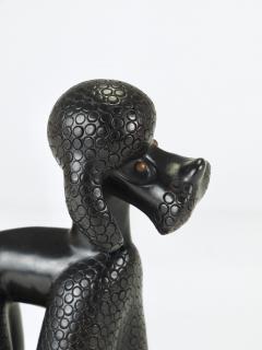 Leopold Anzengruber Charming Dog Poodle Sculpture Figurine by Leopold Anzengruber Austria 1950s - 4480391