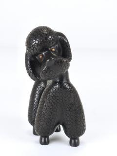 Leopold Anzengruber Charming Dog Poodle Sculpture Figurine by Leopold Anzengruber Austria 1950s - 4480428