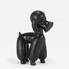 Leopold Anzengruber Charming Dog Poodle Sculpture Figurine by Leopold Anzengruber Austria 1950s - 4483859