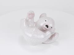 Leopold Anzengruber Leopold Anzengruber Baby Polar Bear Ceramic Sculpture Austria 1950s - 4374841