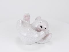 Leopold Anzengruber Leopold Anzengruber Baby Polar Bear Ceramic Sculpture Austria 1950s - 4374843