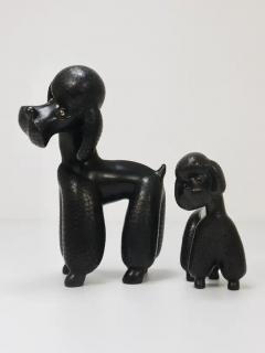 Leopold Anzengruber Pair of Mid Century Dog Poodle Sculptures by Leopold Anzengruber Austria 1950s - 4064985
