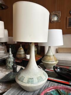 Les 2 Potiers Michelle et Jacques Serre Ceramic lamp by Les 2 Potiers France 1960s - 4312764