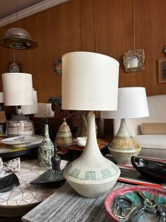 Les 2 Potiers Michelle et Jacques Serre Ceramic lamp by Les 2 Potiers France 1960s - 4312766