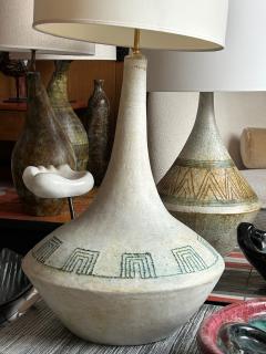 Les 2 Potiers Michelle et Jacques Serre Ceramic lamp by Les 2 Potiers France 1960s - 4312767