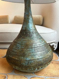 Les 2 Potiers Michelle et Jacques Serre Ceramic lamp by Les 2 Potiers France 1960s - 4452656