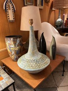 Les 2 Potiers Michelle et Jacques Serre Ceramic table lamp by Les 2 Potiers France 1960s - 3410350