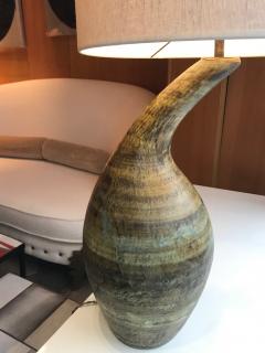 Les 2 Potiers Michelle et Jacques Serre Ceramic table lamp by Les 2 Potiers France 1960s - 3465595