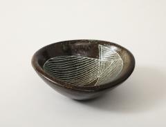 Les 2 Potiers Michelle et Jacques Serre Les Deux Potiers 2 Potiers Ceramic Dish Vide Poche France c 1960 - 4139335