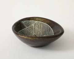 Les 2 Potiers Michelle et Jacques Serre Les Deux Potiers 2 Potiers Ceramic Dish Vide Poche France c 1960 - 4139336