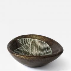 Les 2 Potiers Michelle et Jacques Serre Les Deux Potiers 2 Potiers Ceramic Dish Vide Poche France c 1960 - 4139983