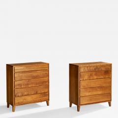 Leslie Diamond Chests of Drawers in Maple USA 1950s - 4785584