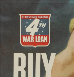 Let Em Have It Buy Extra Bonds Vintage WWII 4th War Loan Poster 1943 - 3738006