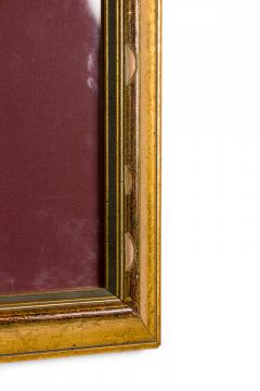 Letter Fragment and Antique Coins in Burgundy Matting and a Gilt Frame - 4517311