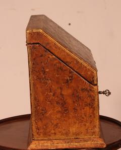 Letter Rack Or Stationery Rack In Leather From The 19th Century france - 2233069