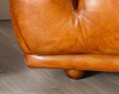 Lev Lev Pair of Italian 1970s Leather Lounge Chairs - 3927693