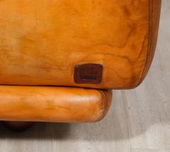 Lev Lev Pair of Italian 1970s Leather Lounge Chairs - 3927702