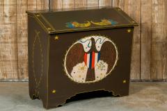 Lew Hudnall One of a Kind Antique American Blanket Chest Hand Painted by Lew Hudnall - 2265165