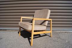 Lewis Butler Maple and Walnut Armchair Model 645 by Lewis Butler for Knoll Associates - 2522704