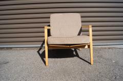 Lewis Butler Maple and Walnut Armchair Model 645 by Lewis Butler for Knoll Associates - 2522708