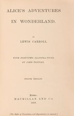 Lewis Carroll Alices Adventures in Wonderland by Lewis CARROLL - 3336361