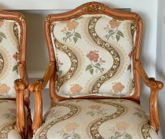 Lewis Mittman Lewis Mittman French Louis XV Style Arm Chairs a Pair - 1932476