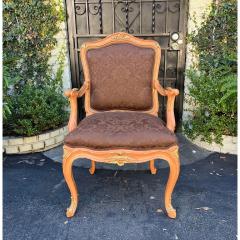 Lewis Mittman Regency Style Lewis Mittman Fauteuil Arm Chair W Scalamandre Damask - 2886370