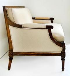 Lewis Mittman Vintage French Louis XVI Style Loveseat Lewis Mittman Attributed Upholstered - 4174586