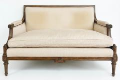 Lewis Mittman Vintage French Louis XVI Style Loveseat Lewis Mittman Attributed Upholstered - 4174596