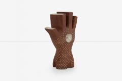 Leza S McVey Monumental Leza McVey Surrealist Eye in Hand Ceramic Sculpture 1977 - 4157354