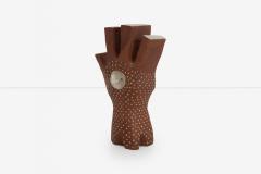 Leza S McVey Monumental Leza McVey Surrealist Eye in Hand Ceramic Sculpture 1977 - 4157357