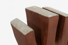 Leza S McVey Monumental Leza McVey Surrealist Eye in Hand Ceramic Sculpture 1977 - 4157360