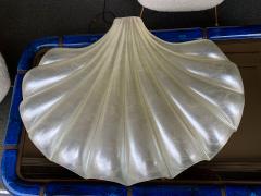 Liane Rougier Large Shell Lamp Pearl Resin Brass by Maison Rougier France 1970s - 1191600