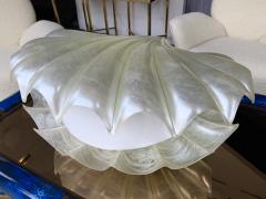 Liane Rougier Large Shell Lamp Pearl Resin Brass by Maison Rougier France 1970s - 1191608